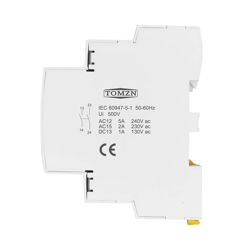 TOMZN O+F Auxiliary Contactor for TOCT1 Household AC Contactor 2NO or 1NO 1NC