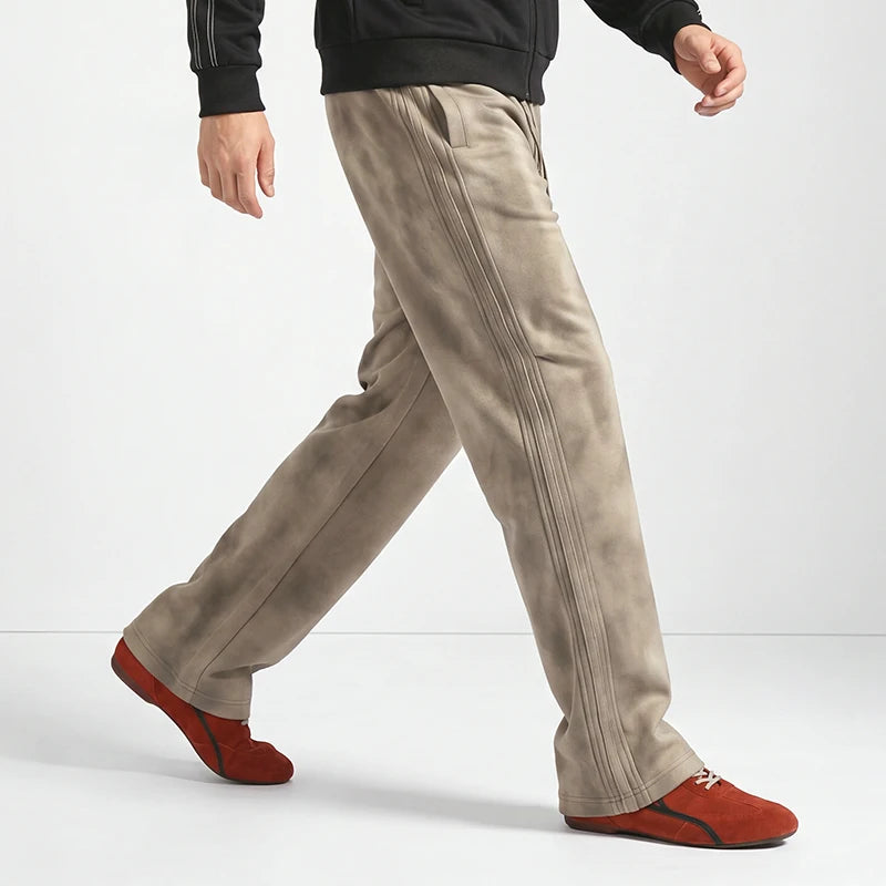 Semir Men Pants Washed Loose Straight Drapey Knit Street Casual Style Trendy Autumn Trousers Urban Daily Wear 2026