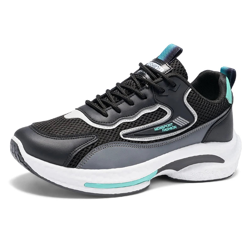Men's sneakers four seasons mesh breathable soft sole non-slip comfort outdoor casual running shoes fashion student sports shoes