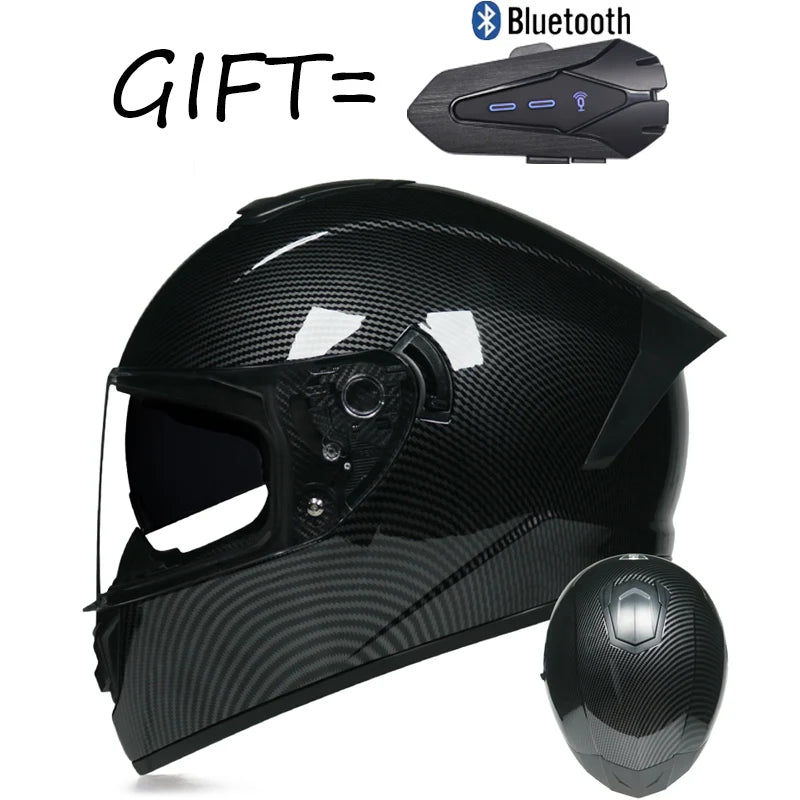 Gift Bluetooth Original Motorcycle Helmet Full face helmet Off Road Cascos para motos DOT  Certification Capacete Casco moto