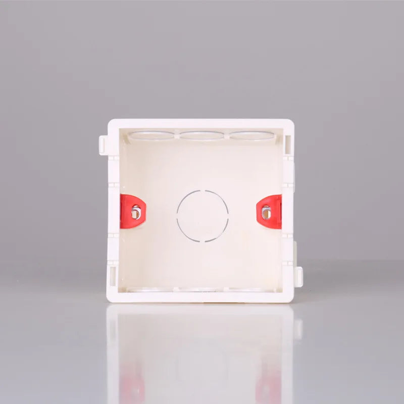 Depoguye Model 86 square recessed inner mounted plasterboard junction box Wall switch socket bottom box is suitable for EU UK