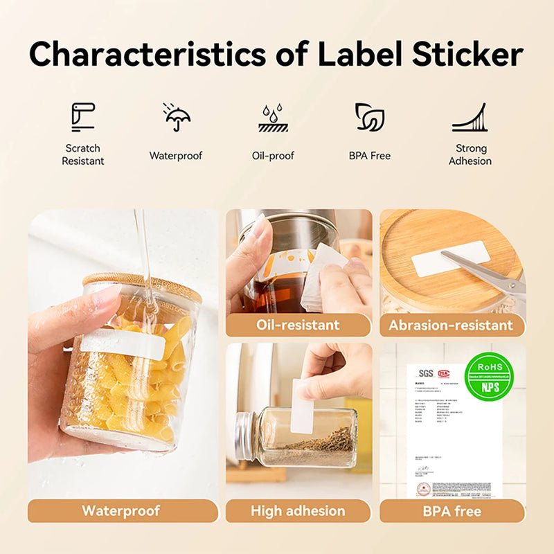 Mini Portable NIIMBOT D110 Switch Label Printer Inkless Thermal Label Self-adhesive Sticker Home Wireless Labeling Machine