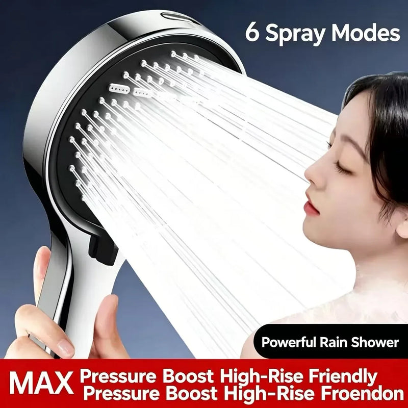 Large Panel High-Pressure Handheld Showerhead Pressure Boosting Coarse Hole Universal Showerhead for Enhanced Bathing Experience