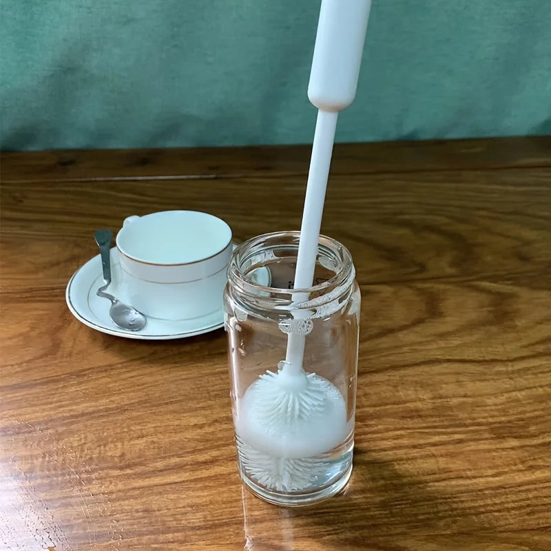 1pc Long Handle Cleaning Brush, Non-Slip Grip for Narrow Bottles, Durable Plastic Brush for Hard-to-Reach Areas, Bottle Cleaner