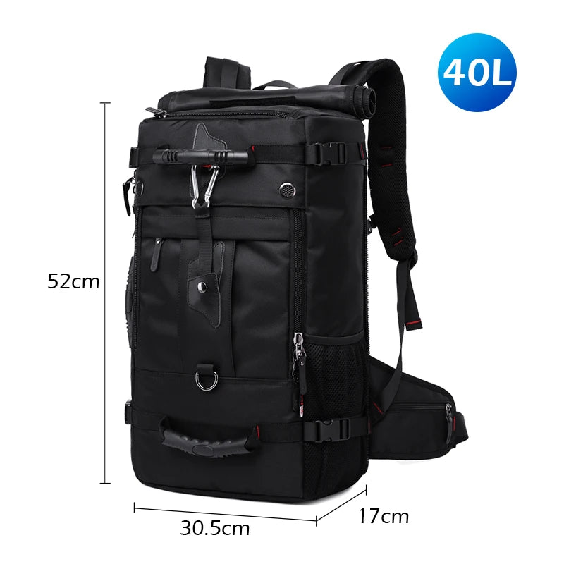 BANGE Oxford Waterproof Travel Backpacks Men Climbing Travel Bags Hiking Rucksack Outdoor Sport School Bag for Men Laptop Backpa