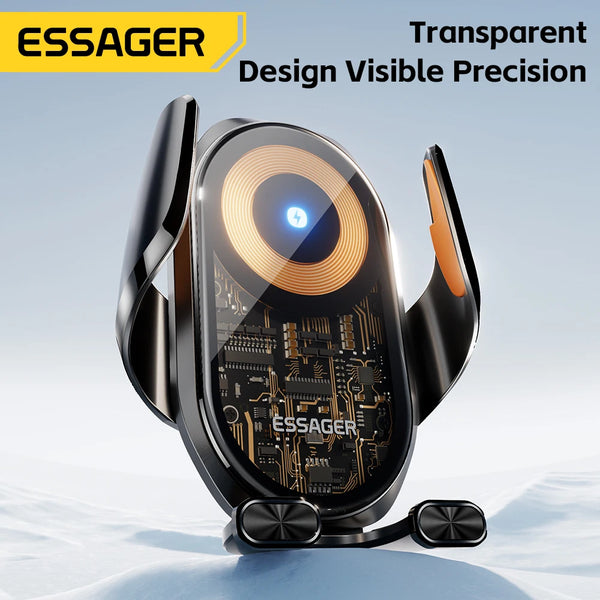 ឆ្នាំងសាកឥតខ្សែ Essager 15W សម្រាប់ MacSafe 15W Cooling Stand Holder សម្រាប់ iPhone 16 15 14 13 12 Pro Max Xiaomi Samsung
