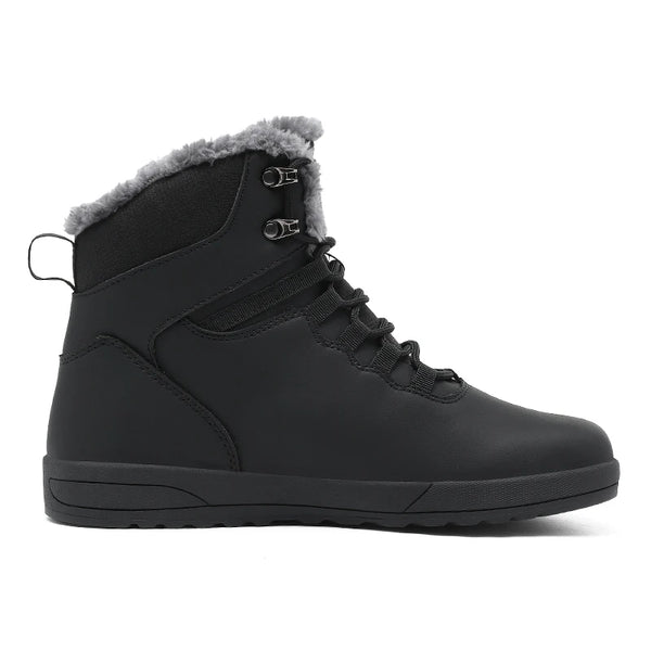 Wide Toe Box Plus Size 49 50 51 52 53 Men's Winter Snow Boots Warm Fleece Lined High Top Non‑Slip Ankle Boots