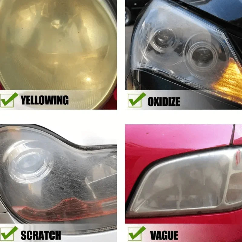 SEAMETAL Car Headlight Restoration Polishing Headlamp Scratch Remover Repair Cleaning Paste Remove Oxidation Headlight Care Tool