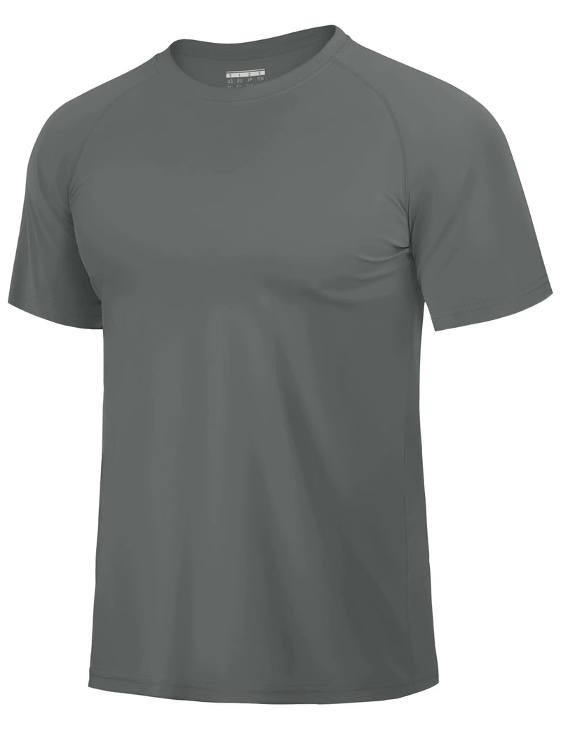 TACVASEN UPF 80+ Sun Protection T-shirts Men's Quick Dry Short Sleeve Athlectic T Shirts Hiking Running Swim T-shirts Tee Tops
