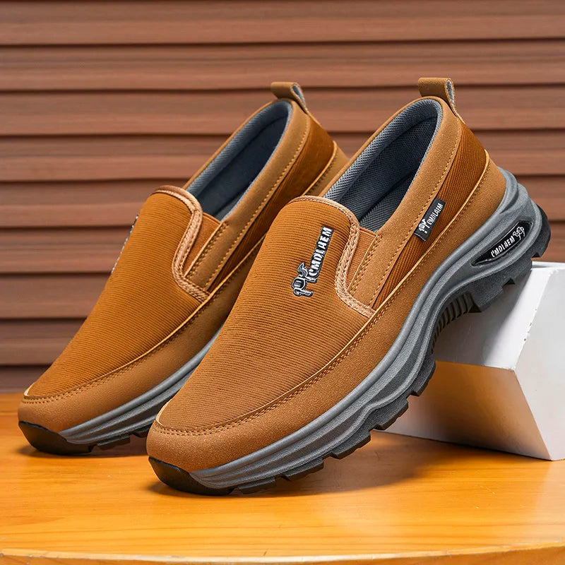 Mens Walking Shoes Lightweight Breathable Mesh Cushioned EVA Midsole Soft Comfortable Suitable Daily Walking Travel Sports Shoes