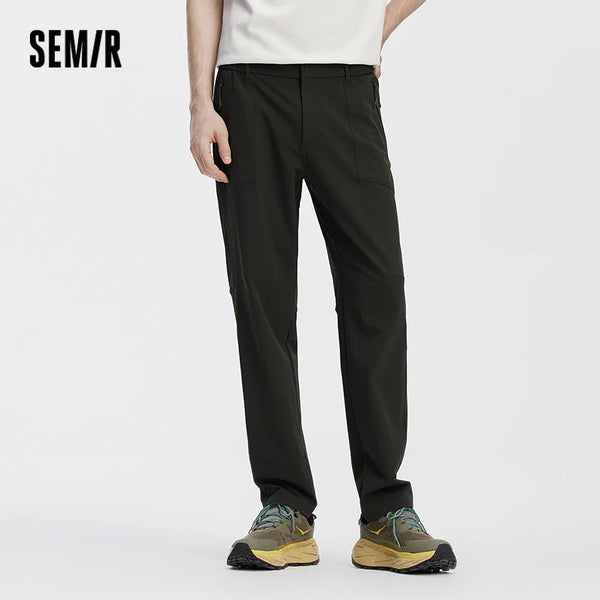 ខោបុរស Semir ងាយស្រួលថែទាំ មានខ្យល់ចេញចូលបានល្អ ប្រើប្រាស់បានយូរ ខោរួញតូច រចនាប័ទ្មទីក្រុង សម្រាប់អ្នកធ្វើដំណើរ ខោរដូវស្លឹកឈើជ្រុះ ពាក់ប្រចាំថ្ងៃ ឆ្នាំ២០២៦