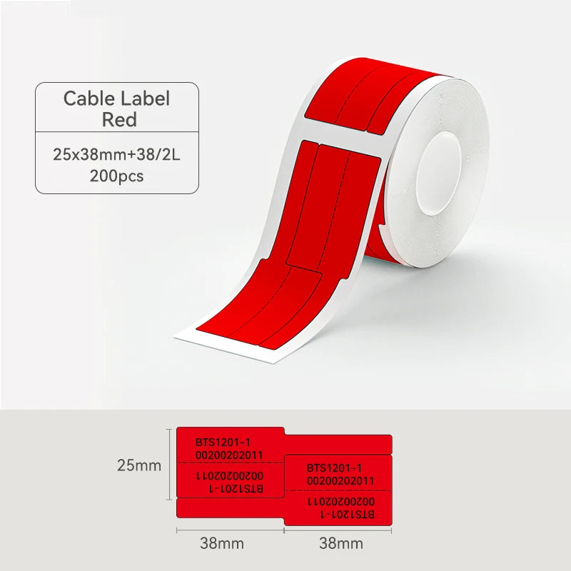 2 Rolls NIIMBOT B1 B21 B3S Thermal Label Clothing Price Food Self-adhesive Tag Waterproof Office Pocket Printer Label Paper