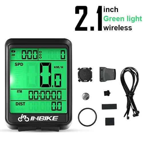 INBIKE Bike Computer Waterproof MTB Cycling Speedometer Wireless Wired Bicycle Odometer Computer LED Digital For Riding Cycling