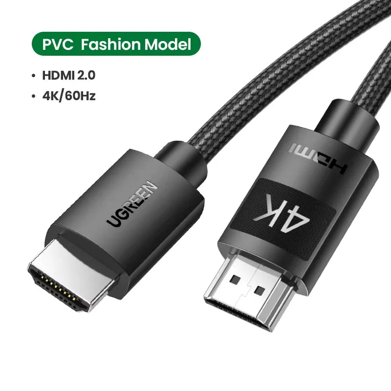 UGREEN HDMI 2.1 2.0 Cable Ultra High-speed 4K 8K/60Hz 4K/120Hz for Xiaomi Mi Box PS5 Dolby Vision 48Gbps HDMI-Compatible