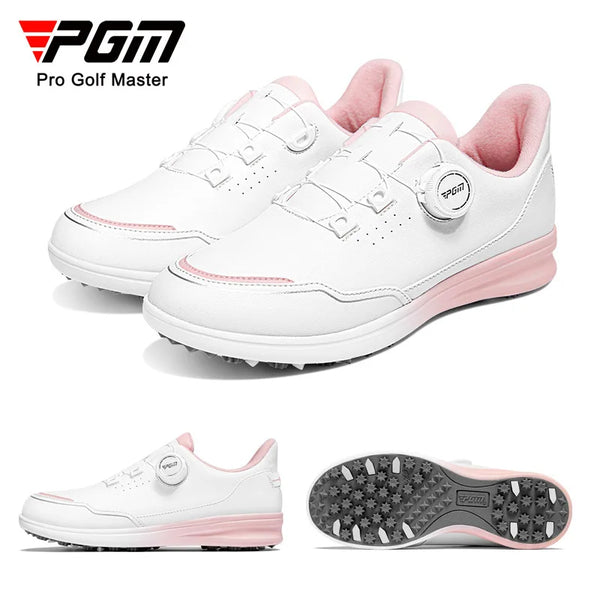 PGM Golf Shoes Waterproof Anti Slip Women Light weight Knob Comfortable Sports Sneakers XZ312