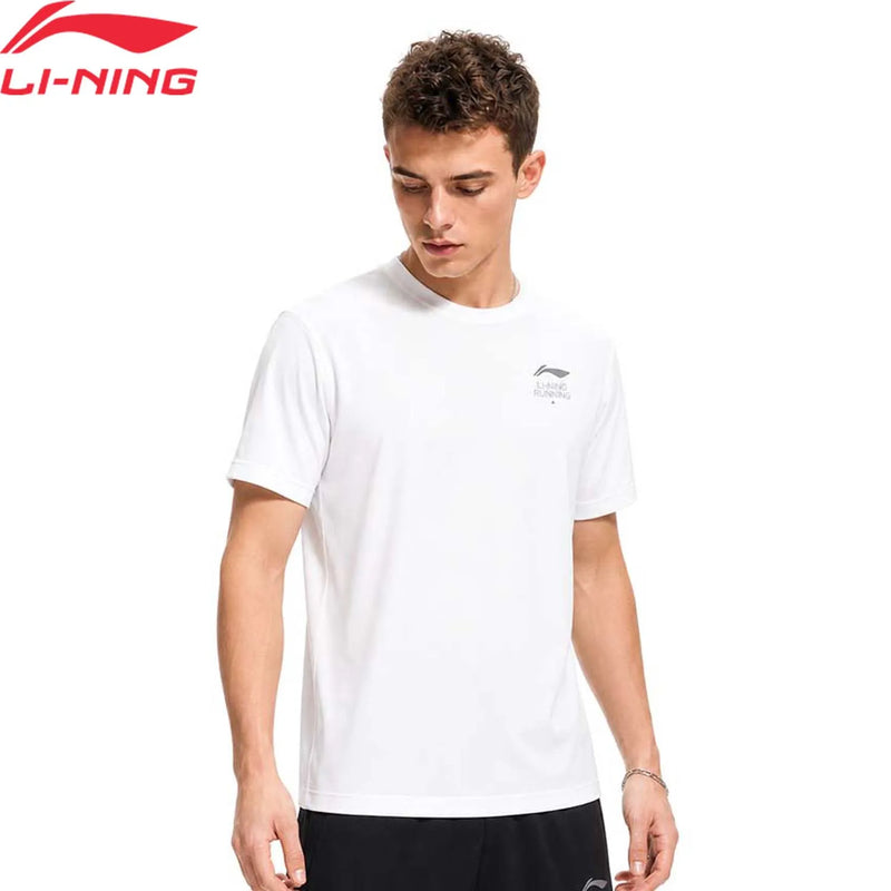 អាវយឺតរត់អាជីពបុរស Li-Ning ស្ងួតខ្យល់ 100% ប៉ូលីអេស្ទ័រ កមូល ធម្មតា ខ្យល់ចេញចូលបាន អាវយឺតកីឡា LiNing ATSW137
