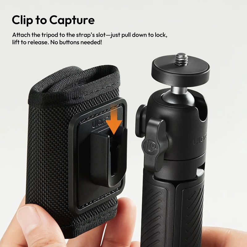 ដំបងថតរូប Selfie ចល័ត Ulanzi MT-88 ClipMate Tripod ជាមួយវីស 1/4 សម្រាប់កាមេរ៉ា DSLR Action Camera Phone Vlog Live ផ្ទុកបាន 1KG