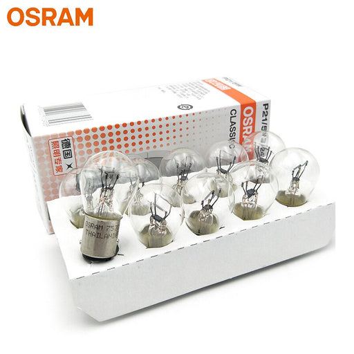 OSRAM 24V P21/5W S25 1157 Truck Standard Brake Light Reverse Lamps Original Auto Signal Bulbs BAY15d 7537 Wholesale (10pcs)