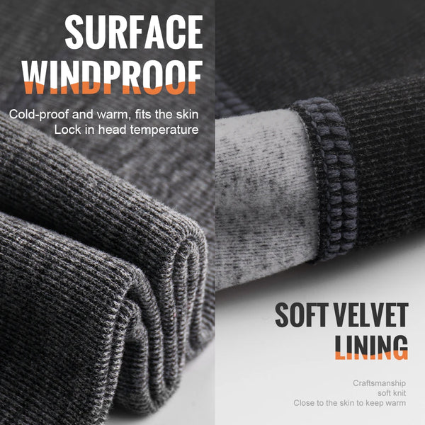 【high-quality】WRELS  Men's Winter Hat Windproof Winter Beanie Hat Thermal Warmer Cap Running Ski Cycling Sports Caps