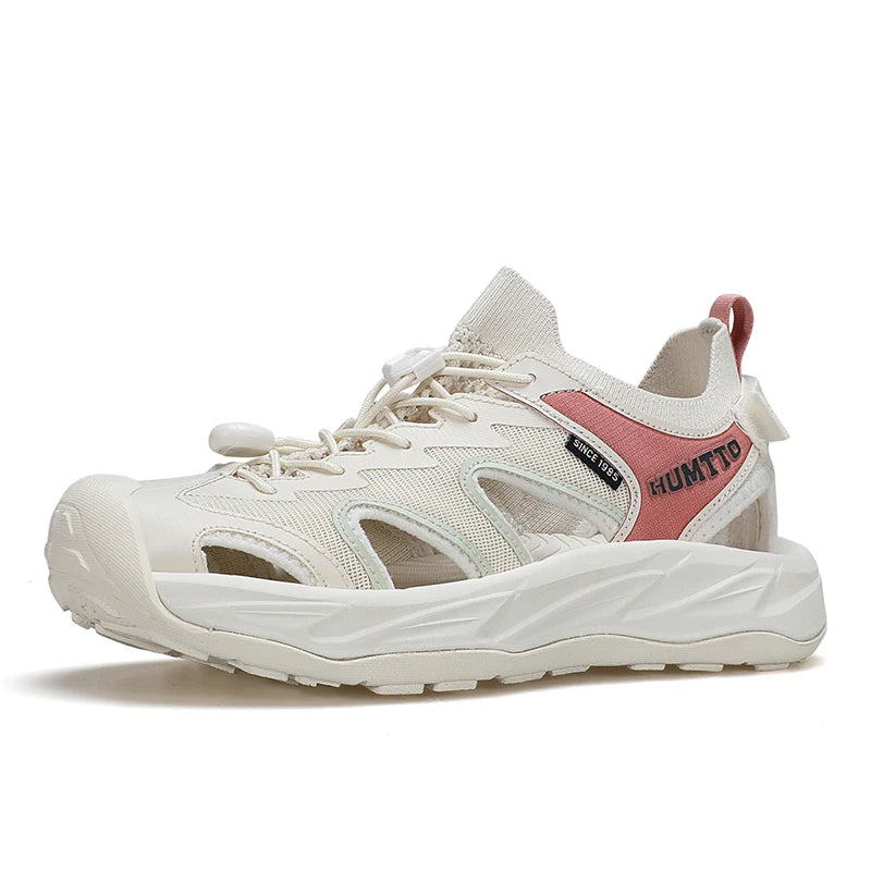 HUMTTO Summer Sandals New Style Sports Fashion Women's Anti-slip Quick-dry Outdoor Tracing Shoe for Woman Closed-toe Beach Shoes