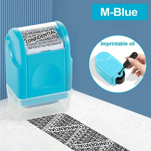 Plastic Confidential Stamp Identity Protection Roller Stamps Express Privacy Data Guard Information Identity Address Blocker
