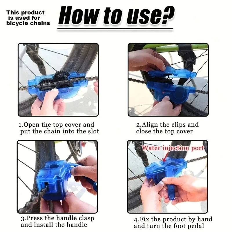 1pc Portable Bikec Chain Cleaner, Mountain Road Bike Motorcycle Chain Washing Tool Sprocket Cleaning Tool.Chain Cleaner