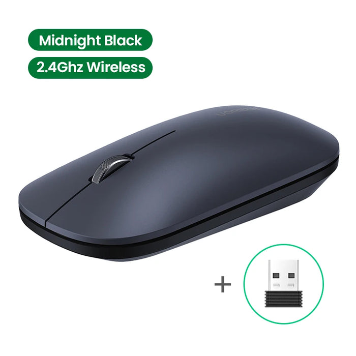 UGREEN Mouse 4000 DPI Wireless Mice 40db Silent Click For MacBook Pro M1 M2 iPad Tablet Computer Laptop PC 2.4G Wireless Mouse 2.4G Black CHINA