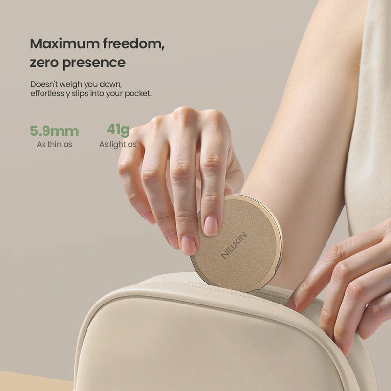 NILLKIN Magnetic Phone Holder For iPhone 16 Foldable Ring Buckle Back Adhesive Stand Portable Car Phone Holder For Huawei Xiaomi