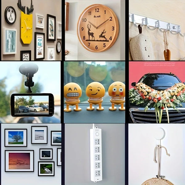 10/20pcs No Trimming Required Heavy-Duty Nano Double-Sided Tape - Strong Adhesive Removable Film,Suitable for Picture Frames