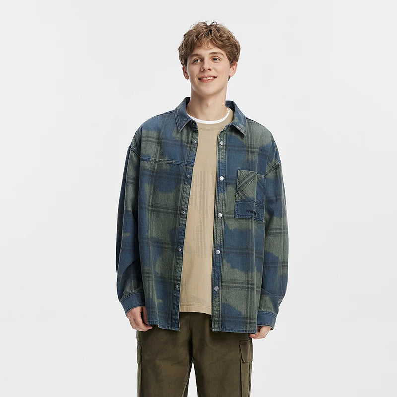Semir Men Shirt Denim Long Sleeve Classic Loose Lapel Retro Casual Style 2026 Autumn Soft Streetwear Everyday Top Daily