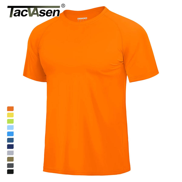 TACVASEN UPF 80+ Sun Protection T-shirts Men's Quick Dry Short Sleeve Athlectic T Shirts Hiking Running Swim T-shirts Tee Tops