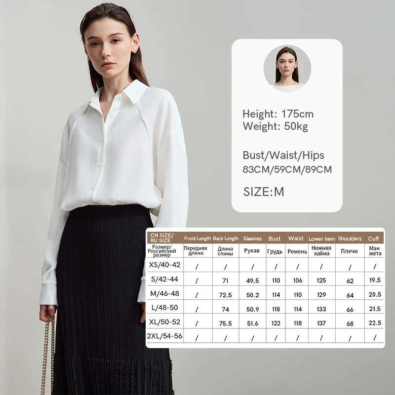 អាវ AMII រចនាបែប Minimalism រដូវស្លឹកឈើជ្រុះឆ្នាំ ២០២៥ អាវថ្មីសម្រាប់នារីការិយាល័យ អាវរលុង ស្មាទម្លាក់ រោមចៀម ដៃវែង អាវធម្មតា 12523099