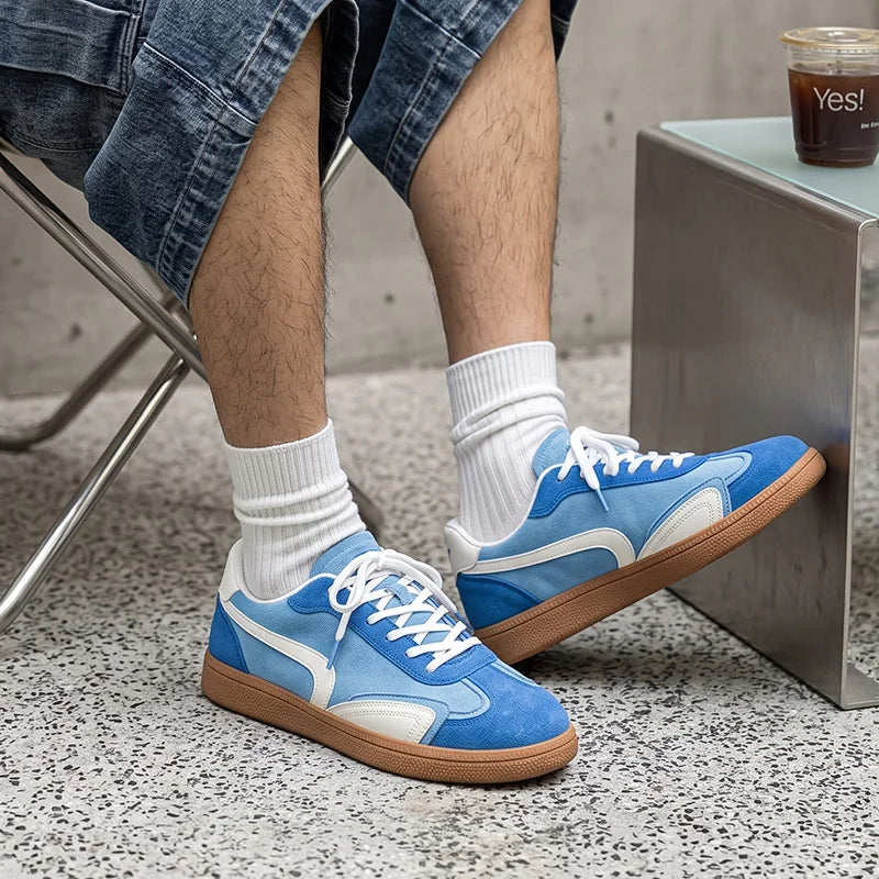 Men's casual preppy shoes four season new breathable light soft-sole non-slip comfort fashion outdoor walking sports board shoes