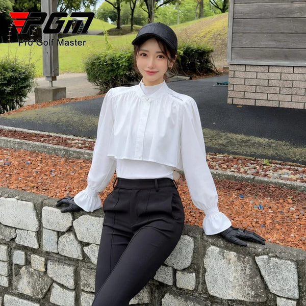 PGM Golf Clothing Women's Summer Short Sunscreen Shawl Cool Breathable Jacket Long Sleeve Sunscreen Women Top YF915