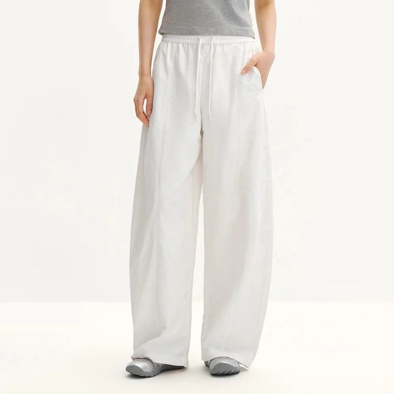 Semir Women Pants UV 2026 Protection Quick Dry Textured Panelled Wide Leg Outdoor Urban Casual Everyday Style Soft