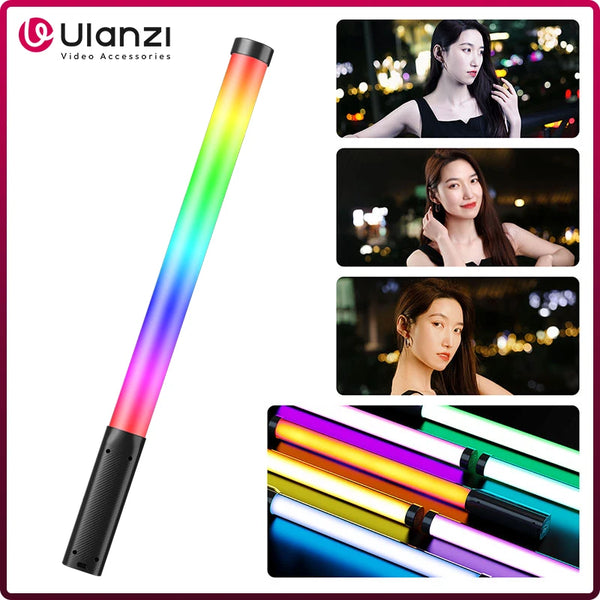 អំពូលភ្លើង Ulanzi VL119 10W RGB Light Wand Handheld Stick Light 2500K-9000K Bi-Color Photography Tube Light សម្រាប់ការផ្សាយផ្ទាល់វីដេអូ Vlog
