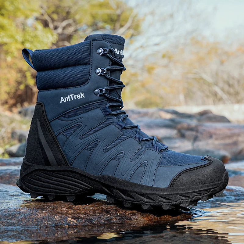 Men's High-Top Jungle Cross-Country Tactical Training Boots Four Season Breathable Anti-Slip Comfort Outdoor Hiking Combat Boots