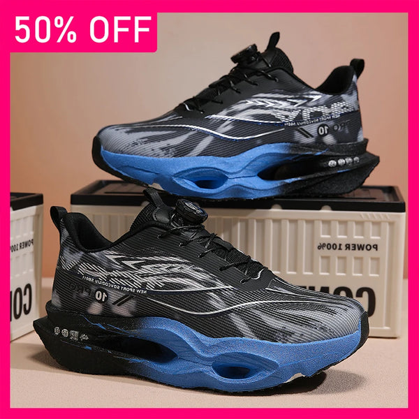 Men Sports Shoes New Hollow Soft Sole Rebound Shock-absorbing Training Shoes Marathon Light Breathable Running Shoes for Women