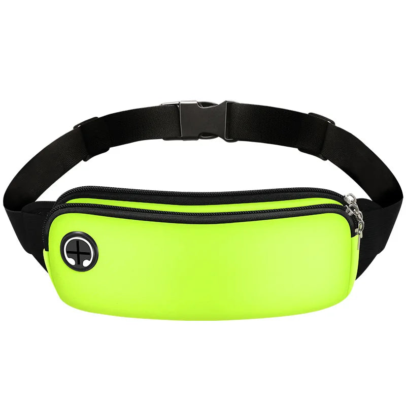 WRELS Outdoor Sports Waist Pack Waterproof Sports Fanny Pack Utralthin Lightweight Slim Running Belt Bag Jogging Waist Pack Bag