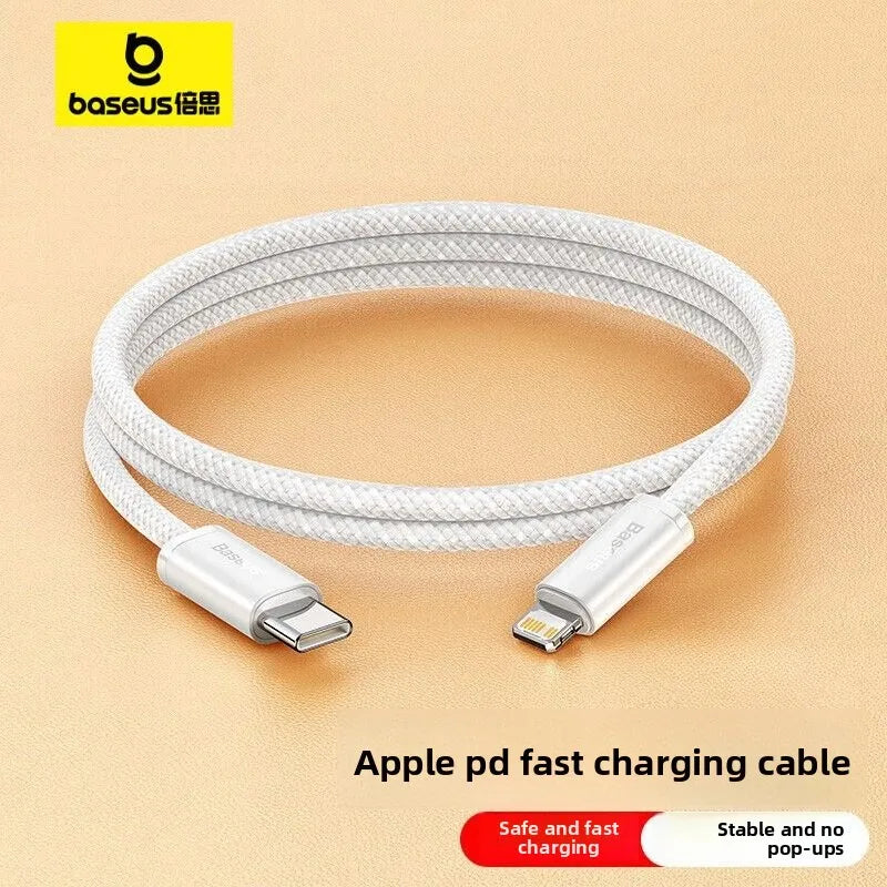 ខ្សែសាកទិន្នន័យ BASEUS Apple Data Cable 20W PD High Power Fast Charging Cable សម្រាប់ iPhone 14-8 Series