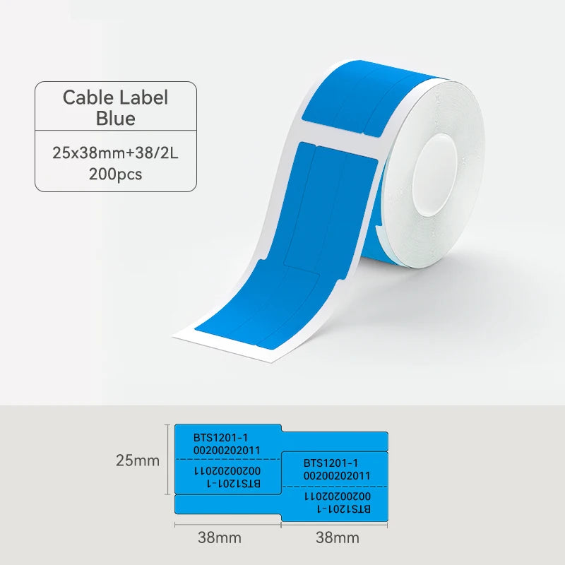 2 Rolls NIIMBOT B1 B21 B3S Thermal Label Clothing Price Food Self-adhesive Tag Waterproof Office Pocket Printer Label Paper