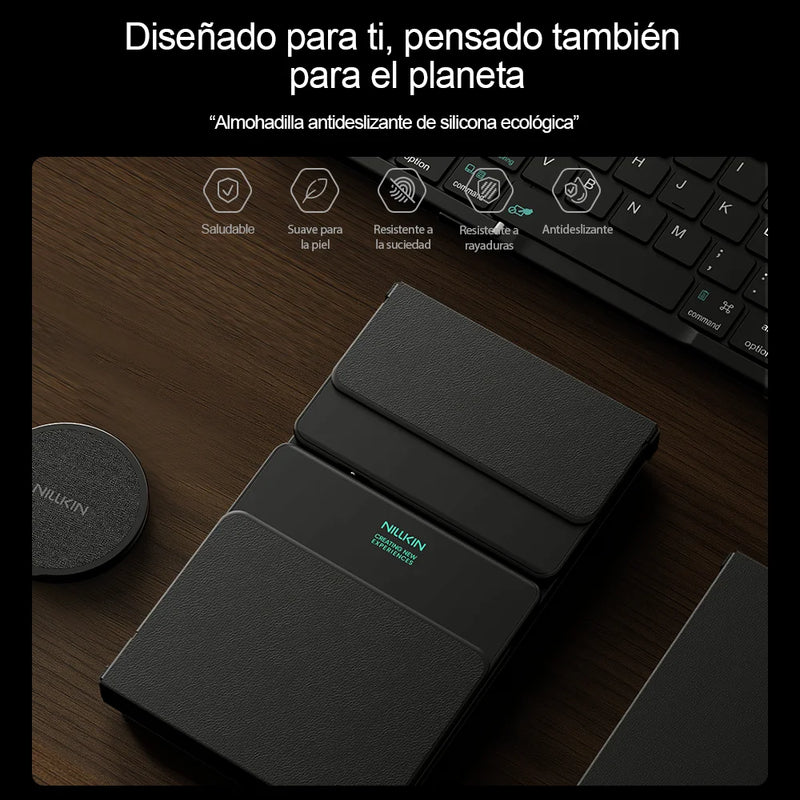 NILLKIN Mini Folding Wireless Bluetooth Keyboard Spanish Arabic German with Touchpad for PC Mac Smartphone Windows Android IOS