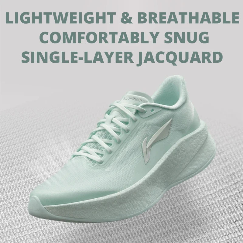 ស្បែកជើងរត់ Li-Ning សម្រាប់នារី CHAOYING Cushion BOOM ទម្ងន់ស្រាល Rebound TEMPO BOUNSE ទន់ និងងាយស្រួលពាក់ ARBW008