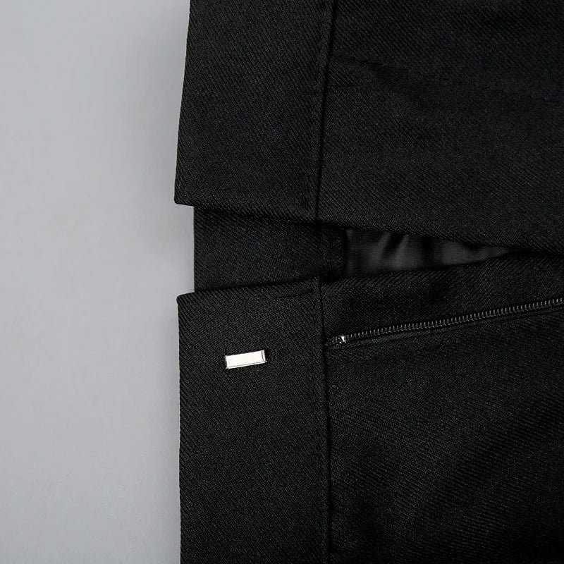 2026 New Men's Black Tuxedo Tailcoat Formal Dress Two-Piece Suit, White Party Wedding Jacket and Pants