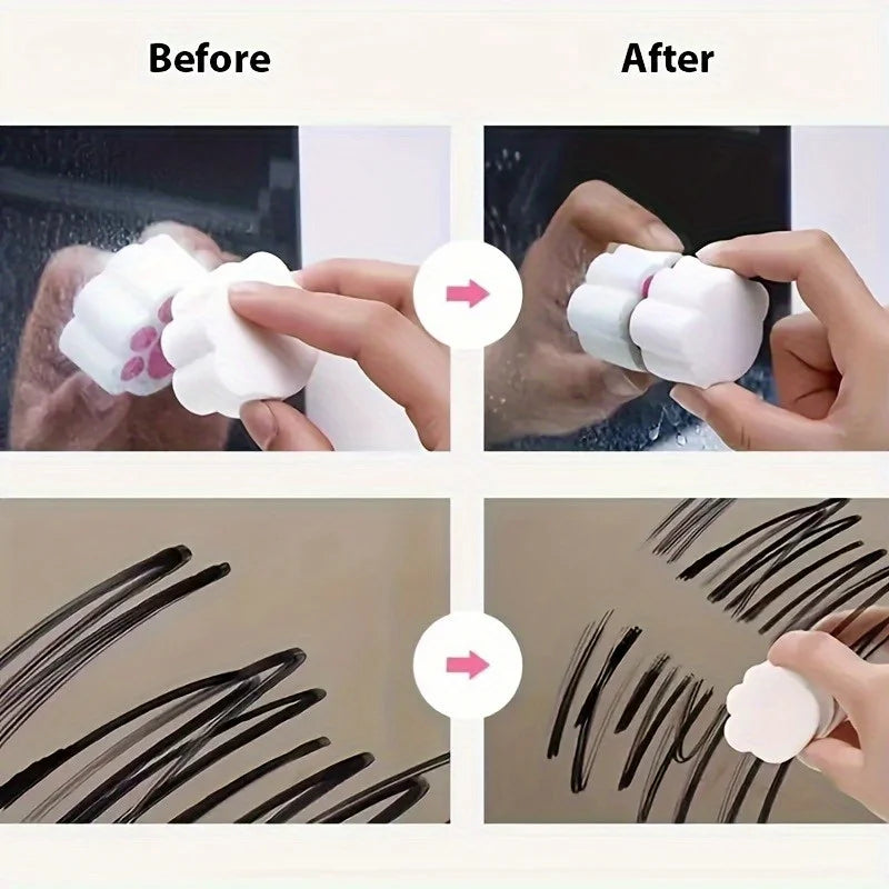 3Pcs Mirror Cleaning Wipes Bathroom Glass Mirror Faucet Cleaning sponge block to Remove Stains Without Leaving Traces
