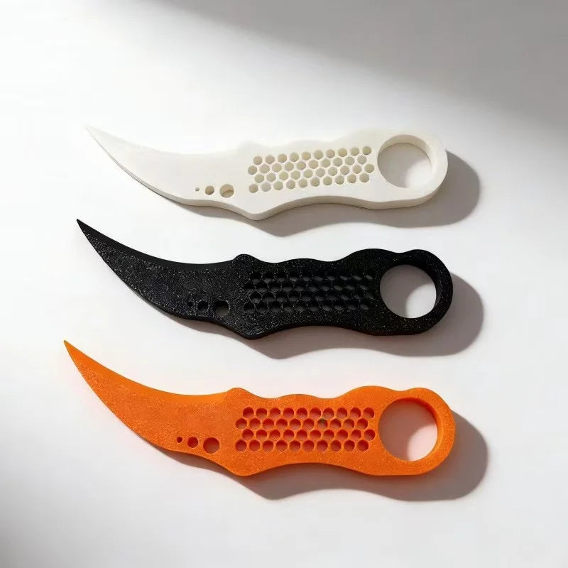 Portable 3D Printed Courier Unboxing Knife Mini Tape Cutter Parcel Opening Art Paper Trimming Utility Knife
