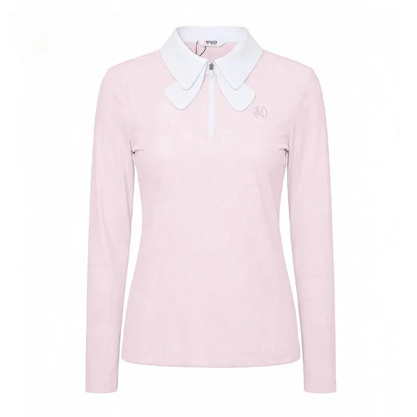 Women's Golf Long Sleeve T-shirt for Spring and Summer Breathable POLO Top Sportswear YF894