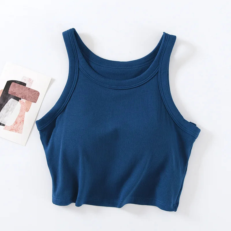 Modal Chest Pad Vest Nightwear Short Inner Bra Cup Suspender Underwear Women's Summer Pajamas Tops One Piece Sleep T-Shirt
