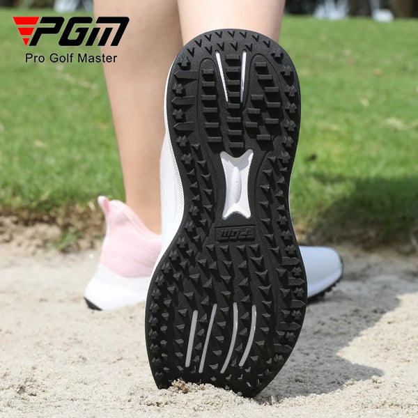 PGM Golf Women's Shoes Waterproof, Anti Slip, Wear Resistant, High Elasticity and Cushioning TPU Casual Sports Shoes XZ468