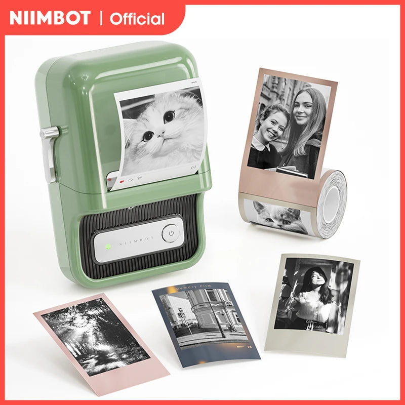 NiiMbot B21 B21 PRO Bluetooth Adhesive Label Printers Mini Thermal Printer Wireless Barcode Label Maker for Office Clothing
